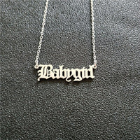 Custom Necklaces Name Necklaces Jewelry Personality Letter Choker Necklaces with Name for Women Girls Mother