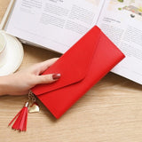 Women Wallet Long Creative Female Card Holder PU Wallet Coin Purses Girls Leather Wallet New Fashion Envelope