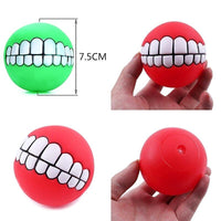 Benepaw Funny Teeth Sound Ball For Dogs Squeaker Nontoixc Indestructible Soft Pet Toys Dog Play Puppy Chew Training Supplies