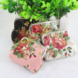 Women Coin Purse Cute Wallet Lady Retro Vintage Flower Small Wallet Hasp Purse Kawaii Bag Clutch Bag Monedero