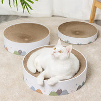 Cat Scratch Board Corrugated Paper Round Model Cat Scratcher Grinding Nails Interactive Protect Furniture Cat Toy Cat Supplies