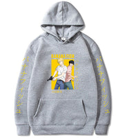 Anime Fleece Casual Pullover Hoodie Men