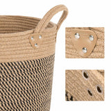 Large Basket Woven Storage Basket with Handles Natural Jute Laundry Basket Toy Towels Blanket Basket Home Decor Gift