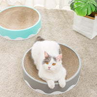 Cat Scratch Board Corrugated Paper Round Model Cat Scratcher Grinding Nails Interactive Protect Furniture Cat Toy Cat Supplies