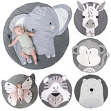 Baby Play Mat Pad Cotton Newborn Infant Crawling Blanket Animal Playmat Round Carpet Floor Rug Kids Children Room Nordic Decor