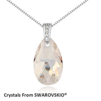 Made With Crystals from Swarovski 6 colors drop pendant necklace for 2019 Mother's Day Christmas New Year gift bijoux