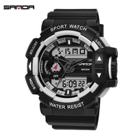 2020 new Sanda men sports watch casual fashion watch electronic watch male waterproof watch men erkek kol saati electronic watch