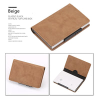 BISI GORO RFID Blocking Card Holder Fashion Men Women Credit Card Wallet Metal Card Case Aluminum Slim Carbon Card ID holder