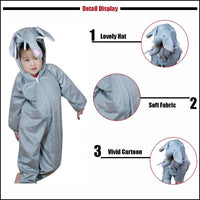 Kids Cartoon Animals Elephant Costumes Boy Girl Halloween Cosplay Costume Anime Disfraces Dress Up Role Play Jumpsuit Clothes