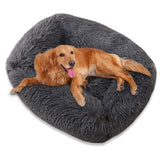 Square Dog Bed Super Soft Warm Plush Cat Mat Dog Beds Long Plush Solid Color Pet Beds Cat Mat For Little Medium Large Pets