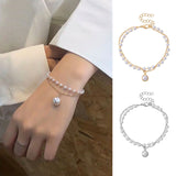Simple Necklace, Personality, Niche Design, Double-layer Pearl Necklace