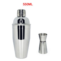 AREYOUCAN 1-7 Pcs Stainless Steel Cocktail Shaker Set Ice Strainer Clip Mixing Spoon Measure Cup Bar Tools Cocktail Set