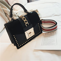 Handbag Fashion Small Shoulder Bags for Women 2020 PU Leather Crossbody Bag High Quality Ladies Hand Bag Chain Rivet Decoration