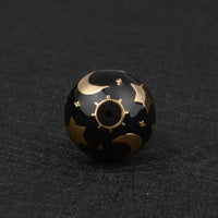 Eudora Harmony Ball Necklace Black Bell Pregnancy ball Pendant Moon star Design Musical Ball Necklace for Women Jewelry N14NB308