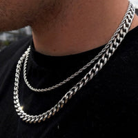 2020 Temperament Fashion Cube Rope Chain Men Necklace Classic Stainless Steel Chain Necklace For Men Jewelry Gift