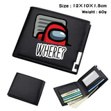 Among us game peripheral short black wallet