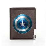 Captain America Theme Printed PU Leather Wallet