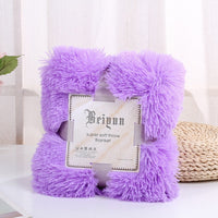 New Super Soft Shaggy Fur Blanket Ultra Plush Decorative Blanket 130*160cm/160*200cm Winter Blankets For Bed Sofa Blanket