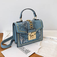 Handbag Fashion Small Shoulder Bags for Women 2020 PU Leather Crossbody Bag High Quality Ladies Hand Bag Chain Rivet Decoration