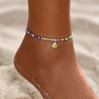 17KM Bohemian Colorful Eye Beads Anklets For Women Gold Color Summer Ocean Beach Ankle Bracelet Foot Leg Chain Jewelry 2021 NEW