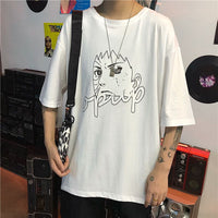 Anime print T-shirt short sleeve