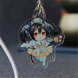 Anime Cosplay LoveLive! school idol project Kotori Tojo Rin Maki Nico Acrylic Keychain Keyring Halloween Cartoon Keychain Gift