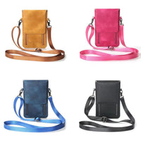 Luxury PU Leather Convenient Bag Cell Phone Handbag Wallet Pouch Neck Strap