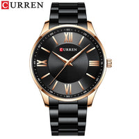 CURREN Stainless Steel Mens Watches New Simple and Classic Quartz Business Watch Thin Clock for Men