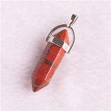 Wholesale 50pcs/lot Assorted Roses Quartz Opal Natural Stone Pendants Charms Hexagonal Pointed Healing Reiki 7 Chakra Pendulum