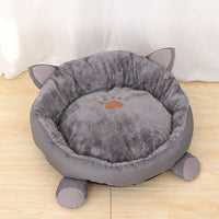 Pet Pure Cotton Cat Bed Cat House Winter Warm Soft Plus Velvet Cat Cushion Cat Bed Cute Round Cushion Dog House Pet Cat Supplies