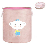 Large Folding Laundry Basket With Lid Toy Storage Baskets Bin For Kids Dog Toys Clothes Organizer Cute Animal Laundry bucket