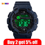 2020 SKMEI Waterproof Luminous Digital Watch Outdoor Military Cowboy Sports Men Wristwatch Relogio Masculino reloj hombre 1472