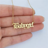 Custom Necklaces Name Necklaces Jewelry Personality Letter Choker Necklaces with Name for Women Girls Mother