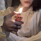HZ 2019 Cute Silicone Cute Funny Rubber Naked Doll 7cm Lighter Case Box Lighter Protector Nostalgic Toys Cigarette Accessories