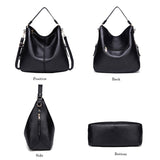 New Large Capacity Women Bag PU Lether Shoulder Bag Female Messenger Bags Multi Card Wallet Handbag Purses Pouch for Ladies