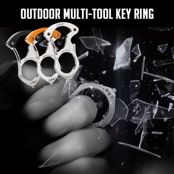 Outdoor Multi-tool Key Chain Ring Camping Survival Tool Carabiner Glass Breaker Camping Equipment Outdoor Tools