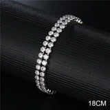 2021 New Fashion Luxury 925 Sterling Silver Tennis women's Bracelets Bangle For Women Christmas Gift Jewelry