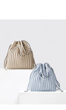 Large-capacity Pleated Beam Bag Portable Diagonal One-shoulder Texture Casual Handbag