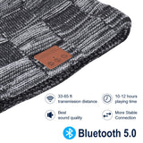 Bluetooth Beanie, V5.0 Bluetooth Hat,Wireless Earphone Beanie Headphones,HD Stereo Speakers Built-in Microphone,Electronic Gifts