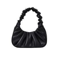 Women Hobo Pleated Tote Bag Candy Color Underarm Bag Small Handbag And Purses Shoulder Bag