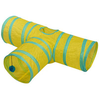 Pet Tunnel Cat Tunnel 3or4 Holes Play Tubes Balls Collapsible Crinkle Kitten Toys Puppy Rabbit Play Dog Tunnel Tubes CWJWJ73