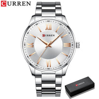 CURREN Stainless Steel Mens Watches New Simple and Classic Quartz Business Watch Thin Clock for Men