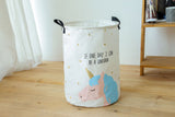 Large Folding Laundry Basket With Lid Toy Storage Baskets Bin For Kids Dog Toys Clothes Organizer Cute unicorn Laundry bucket