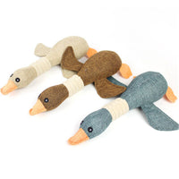 2020 30cm Cartoon Pet Goose Plush Toy For Large Dog Cute Soft Indestructible Chew Plush Doll Toys For Pet Puppy