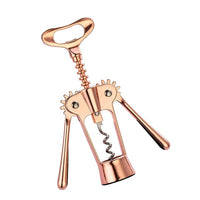 Rose Gold Wing Corkscrew Wine Beer Bottle Opener Utensils Kitchen Gadgets  Multifunction Stainless Steel Wine Accessories 1pc