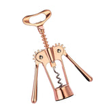 Rose Gold Wing Corkscrew Wine Beer Bottle Opener Utensils Kitchen Gadgets  Multifunction Stainless Steel Wine Accessories 1pc