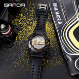 2020 new Sanda men sports watch casual fashion watch electronic watch male waterproof watch men erkek kol saati electronic watch