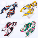 4pcs/set Women Hair Scarf BowStreamers Scrunchies Ponytail Holder Summer Headbands Elastic Hair Bows Rope Hair Bands Accessories