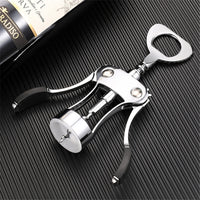 Professional Zinc Alloy Wine Bottle Opener Portable Handle Pressure Corkscrew Red Wine Opener For Kitchen Bar Tool