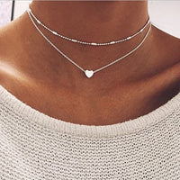 17KM Trendy Multilayered Butterfly Pearl Necklace For Women Fashion Sun Star Gold Pearl Choker Necklaces 2021 Trend Jewelry Gift